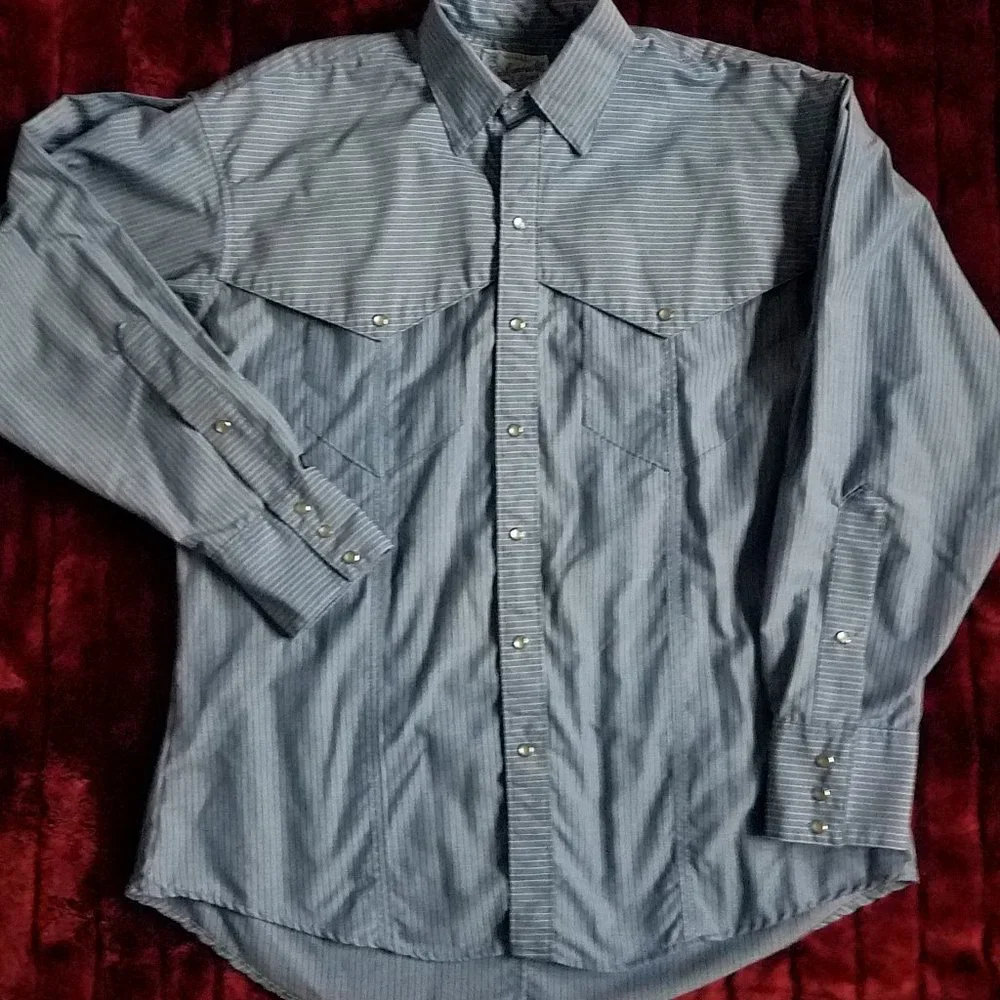 Vintage striped western shirt - Picture 1 of 5